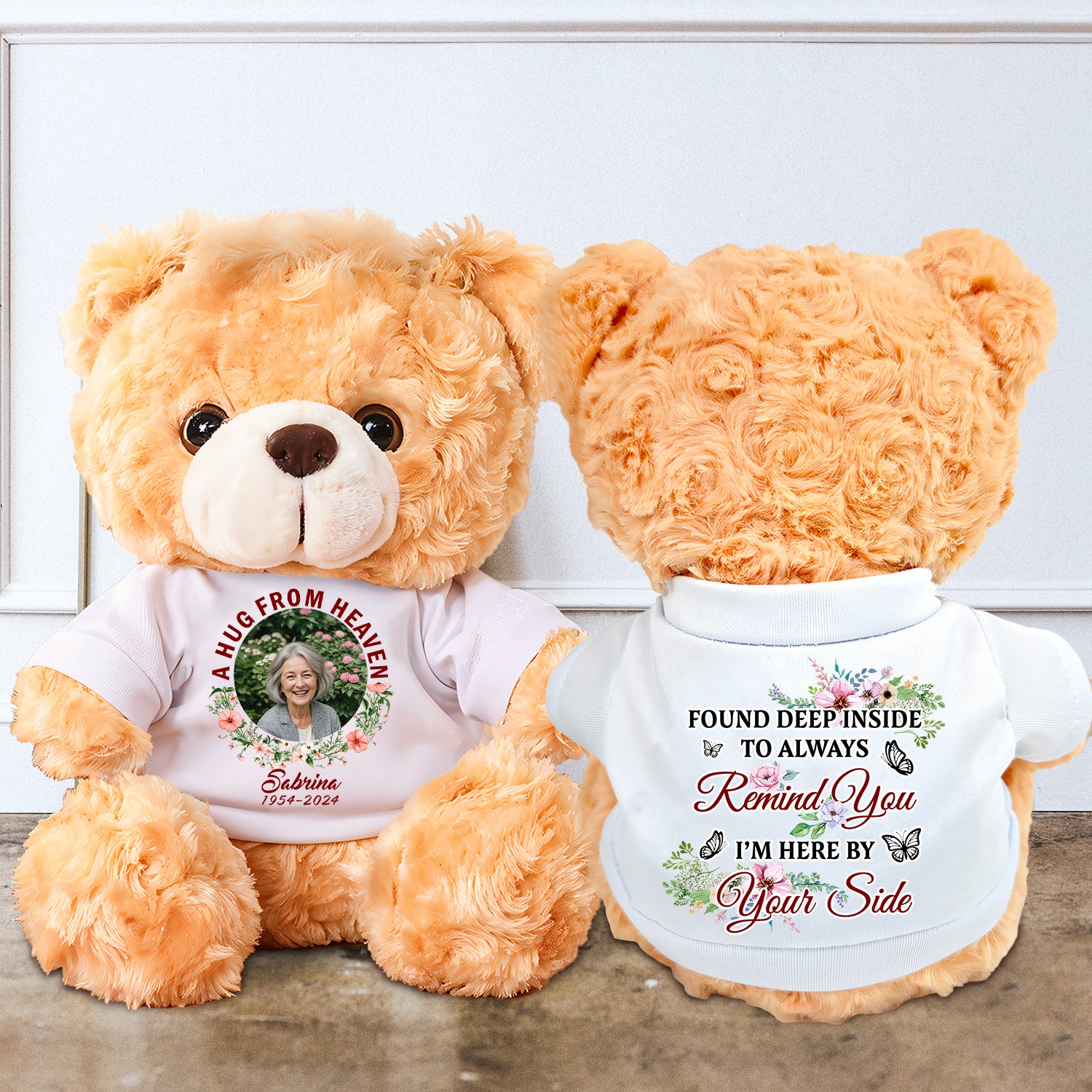Always Remind You I'm Here - Memorial Personalized Custom Teddy Bear Plush