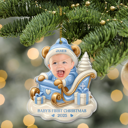 Baby's First Christmas - Personalized Custom Acrylic Ornament