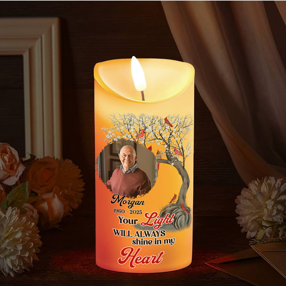 Rainbow Bridge - Personalized Custom LED Candle