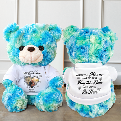 Forever In Our Hearts Wings - Memorial Personalized Custom Teddy Bear Plush