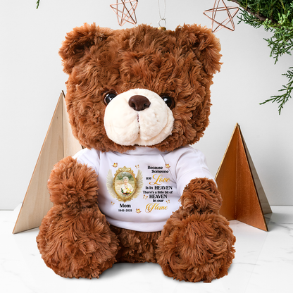 Forever In Our Hearts Angel - Memorial Personalized Custom Teddy Bear Plush