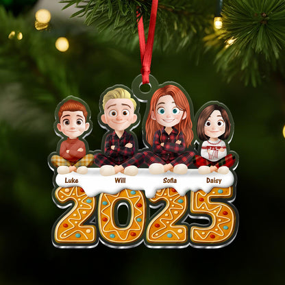 Our Family Cookie 2025 - Personalized Custom Acrylic Ornament