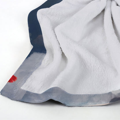 A Hug From Heaven Memorial Sympathy Wings - Personalized Custom Blanket