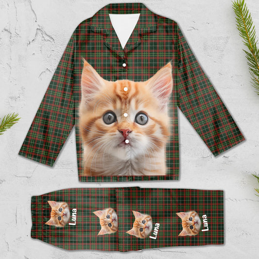 Dog & Cat Personalized Custom Face Photo Pajamas -