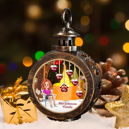 Our Family - Custom Candlelight Lantern Ornament