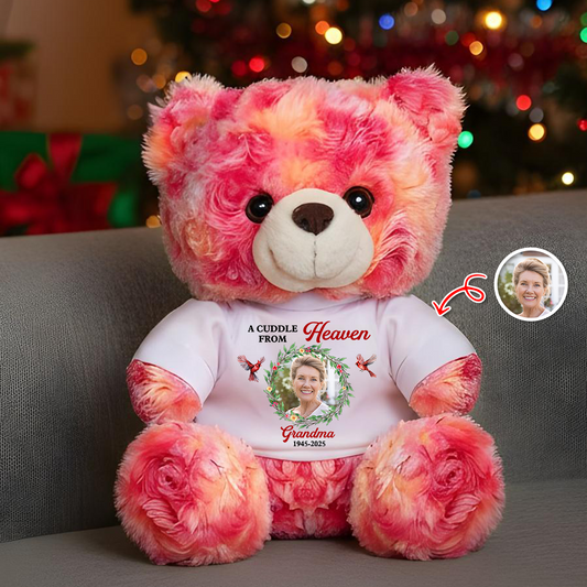 A Cuddle From Heaven - Memorial Personalized Custom Teddy Bear Plush