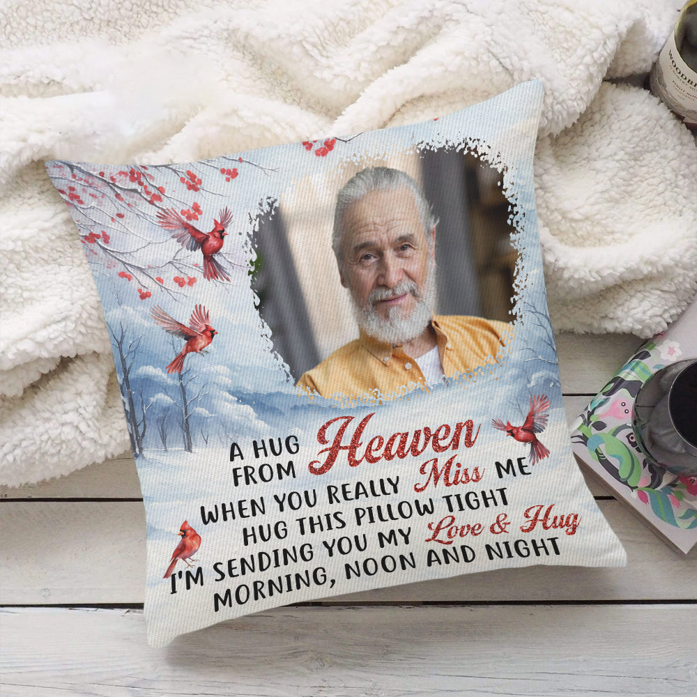 A Hug From Heaven Winter - Personalized Pillow