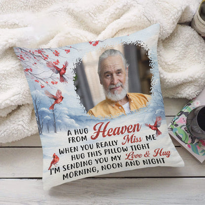 A Hug From Heaven Winter - Personalized Pillow