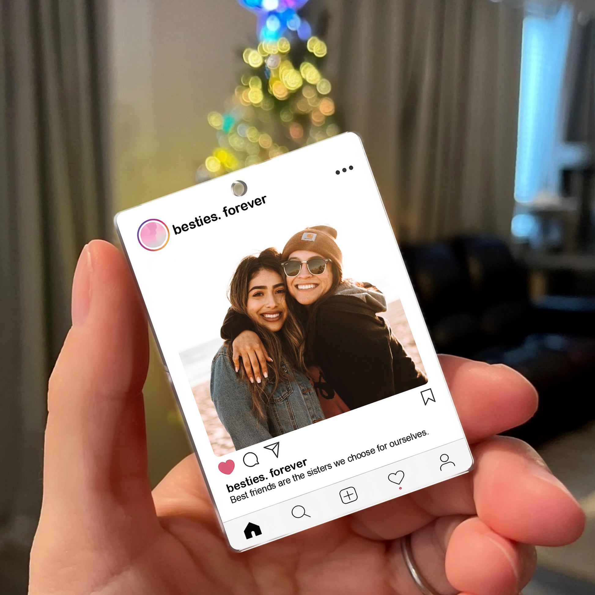 Besties Forever - Personalized Custom Acrylic Ornament