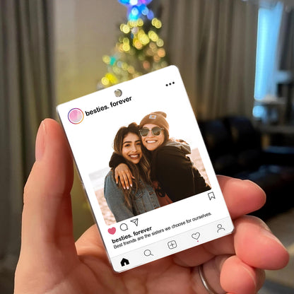 Besties Forever - Personalized Custom Acrylic Ornament