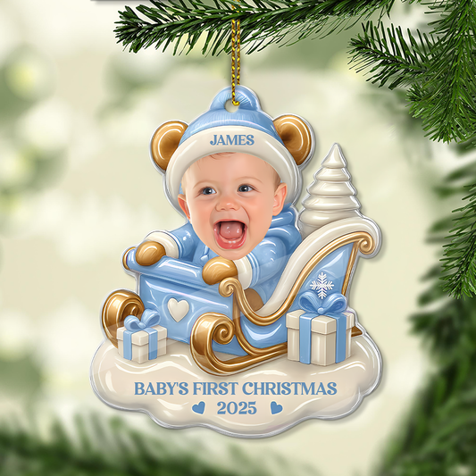 Baby's First Christmas - Personalized Custom Acrylic Ornament