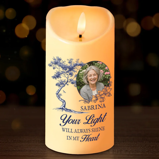 Your Light Will Always Shine Style - Personalized Custom LED Candle