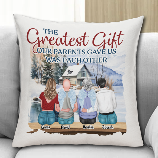 The Greatest Gift We Got - Personalized Pillow