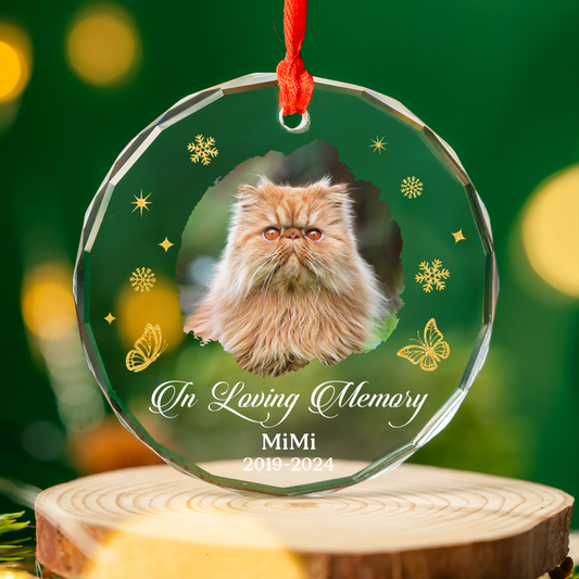 In Loving Memory - Personalized Custom Glass Ornament