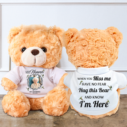 A hug From Heaven Butterfly - Memorial Personalized Custom Teddy Bear Plush
