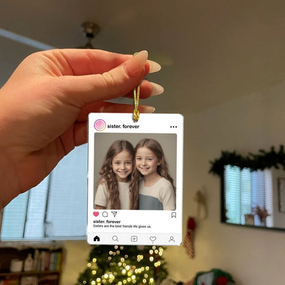 Besties Forever - Personalized Custom Acrylic Ornament