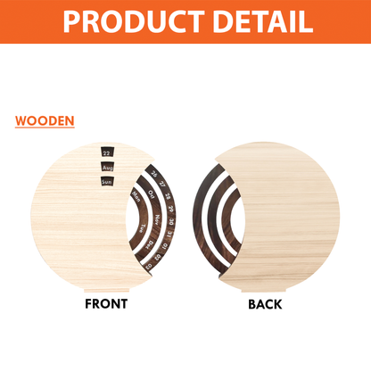 I Miss You - Personalized Spinning Perpetual Desk Calendar