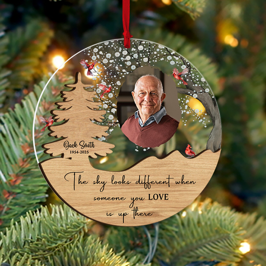 Christmas Tree Memorial - Window Hanging Suncatcher Ornament
