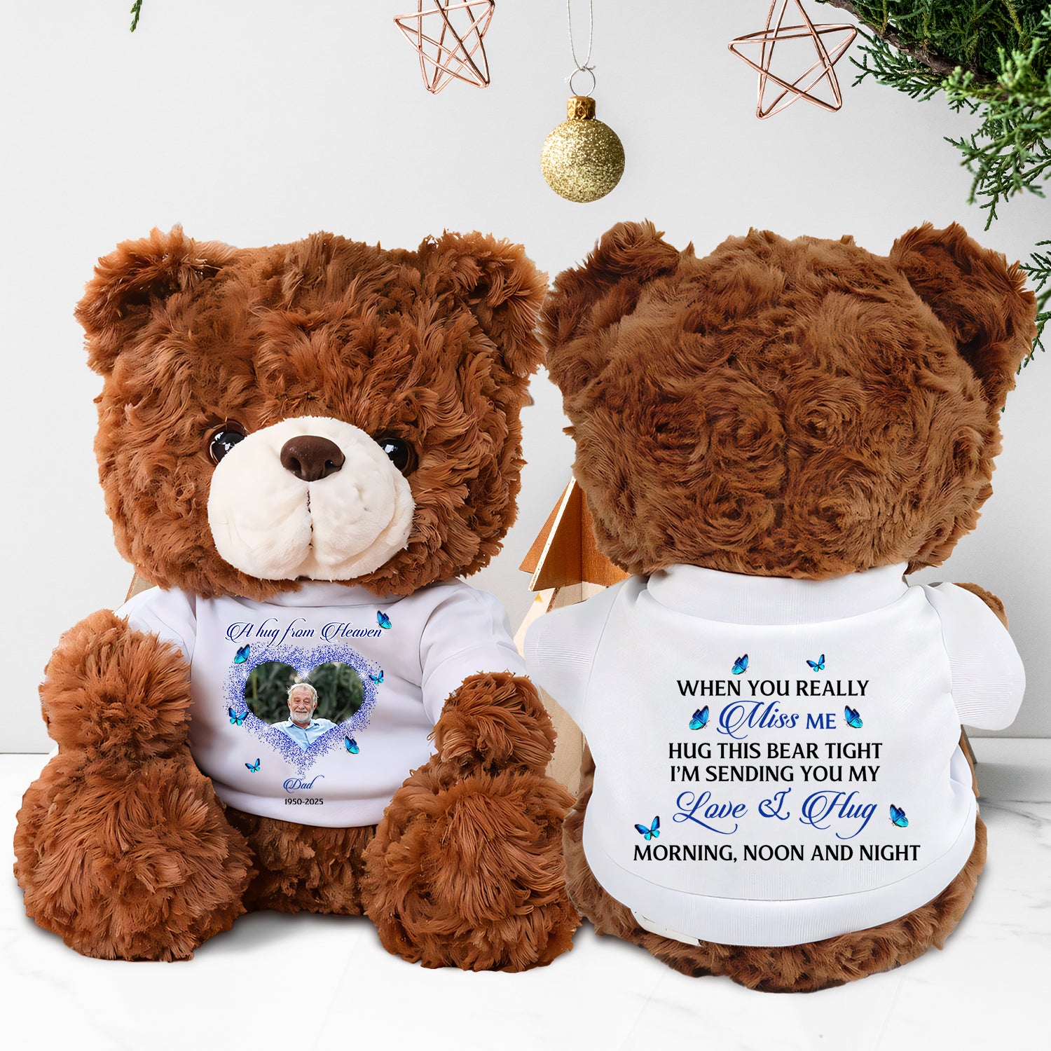 Hug This Bear - Memorial Personalized Custom Teddy Bear Plush