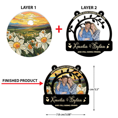 Our Family Ornament - Window Hanging Suncatcher Ornament