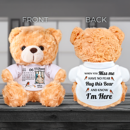 The Day You Left Me - Memorial Personalized Custom Teddy Bear Plush