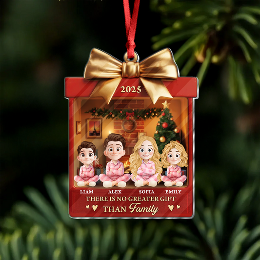 There Is No Greater Gift Than Family - Personalized Custom Acrylic Ornament