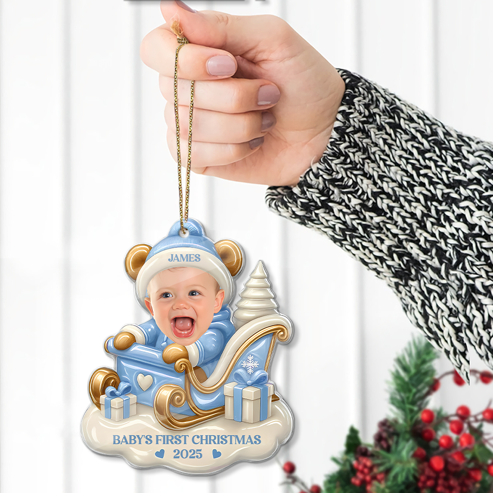 Baby's First Christmas - Personalized Custom Acrylic Ornament