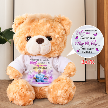 A hug From Heaven Sky - Memorial Personalized Custom Teddy Bear Plush