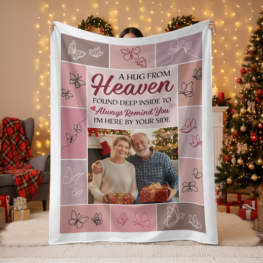 I Am Here By Your Side Memorial Sympathy - Personalized Custom Blanket