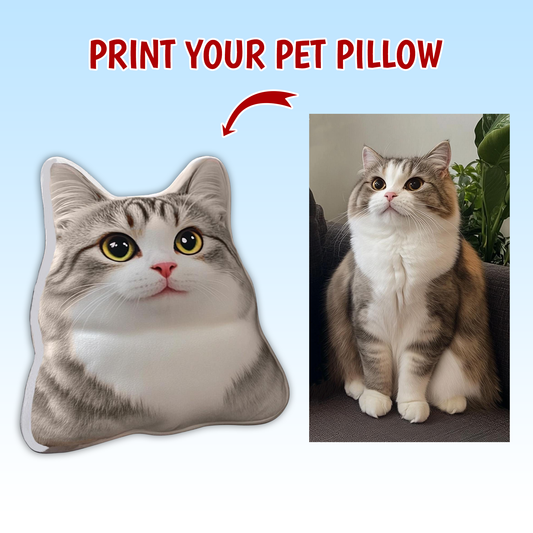 Dog & Cat Personalized Custom Shaped Pillow - Gift For Pet Owners, Pet Lovers