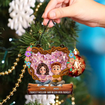 You And Me This Christmas  - Window Hanging Suncatcher Ornament