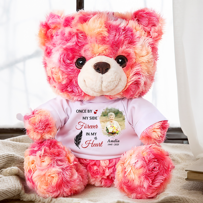 Hug This Bear And Feel My Love - Memorial Personalized Custom Teddy Bear Plush
