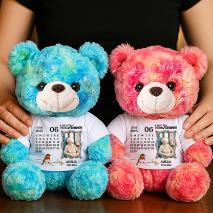 The Day You Left Me - Memorial Personalized Custom Teddy Bear Plush