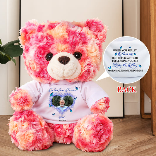 Hug This Bear - Memorial Personalized Custom Teddy Bear Plush