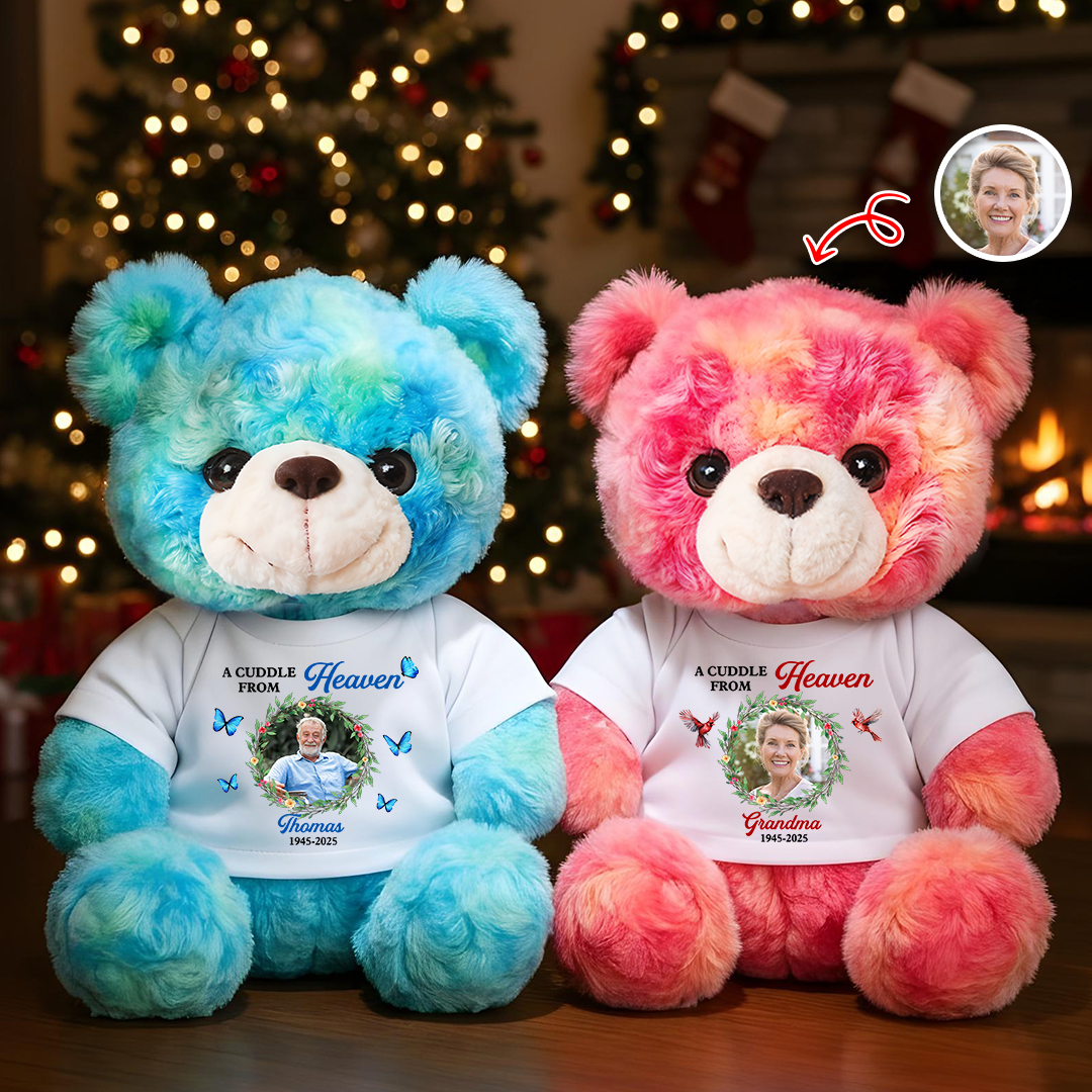 A Cuddle From Heaven - Memorial Personalized Custom Teddy Bear Plush