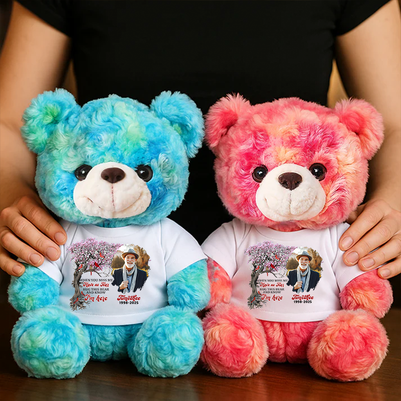Hug This Bear Tree - Memorial Personalized Custom Teddy Bear Plus