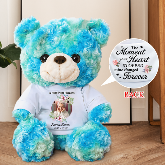 The Moment Your Heart Stopped - Memorial Personalized Custom Teddy Bear Plush