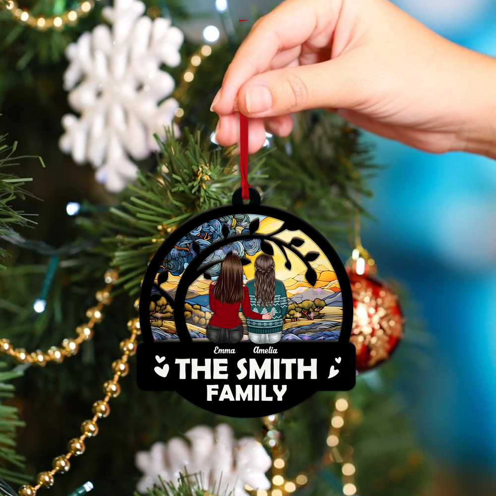 Our Family This Xmas - Custom Shape Hologram Ornament