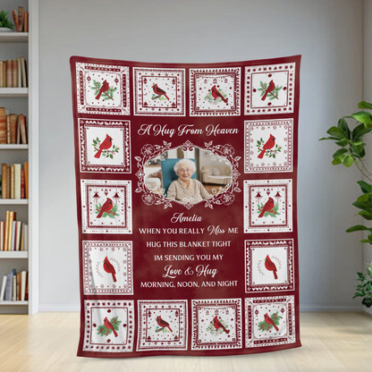 Here By Your Side Memorial Sympathy - Personalized Custom Blanket