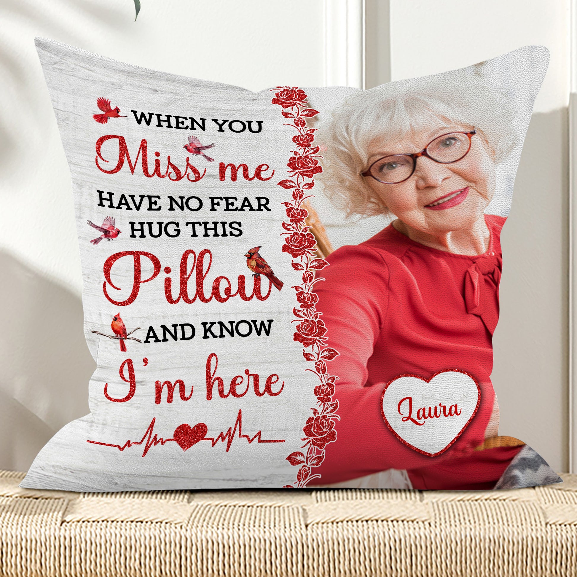 Memorial Personalized Custom Pillow - Sympathy Gift For Family Members