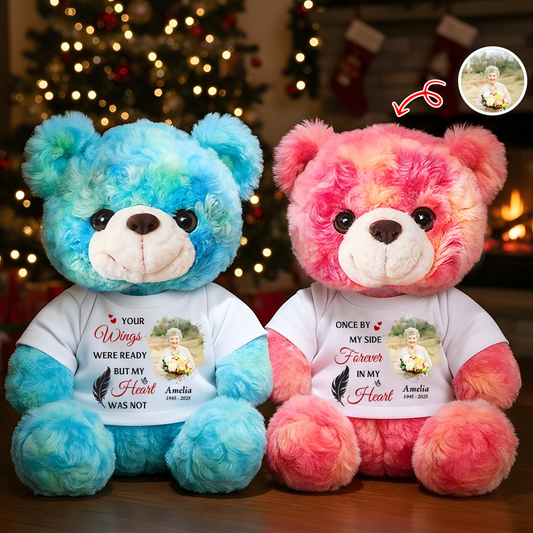 Hug This Bear And Feel My Love - Memorial Personalized Custom Teddy Bear Plush