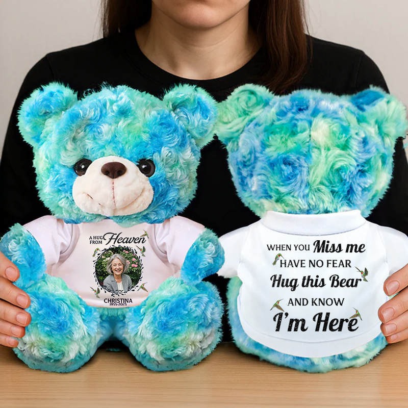 A hug From Heaven Butterfly - Memorial Personalized Custom Teddy Bear Plush