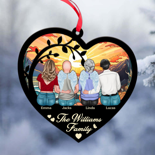 My Family Whole Lot of Love - Window Hanging Suncatcher Ornament