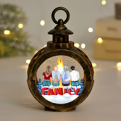 Custom Name and Photo - Memorial Gift - Personalized Candlelight Lantern Ornament