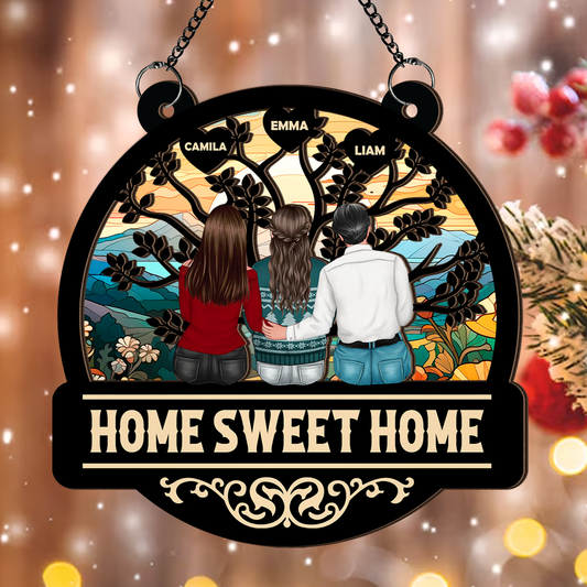 Home Sweet Home Ornament - Window Hanging Suncatcher Ornament
