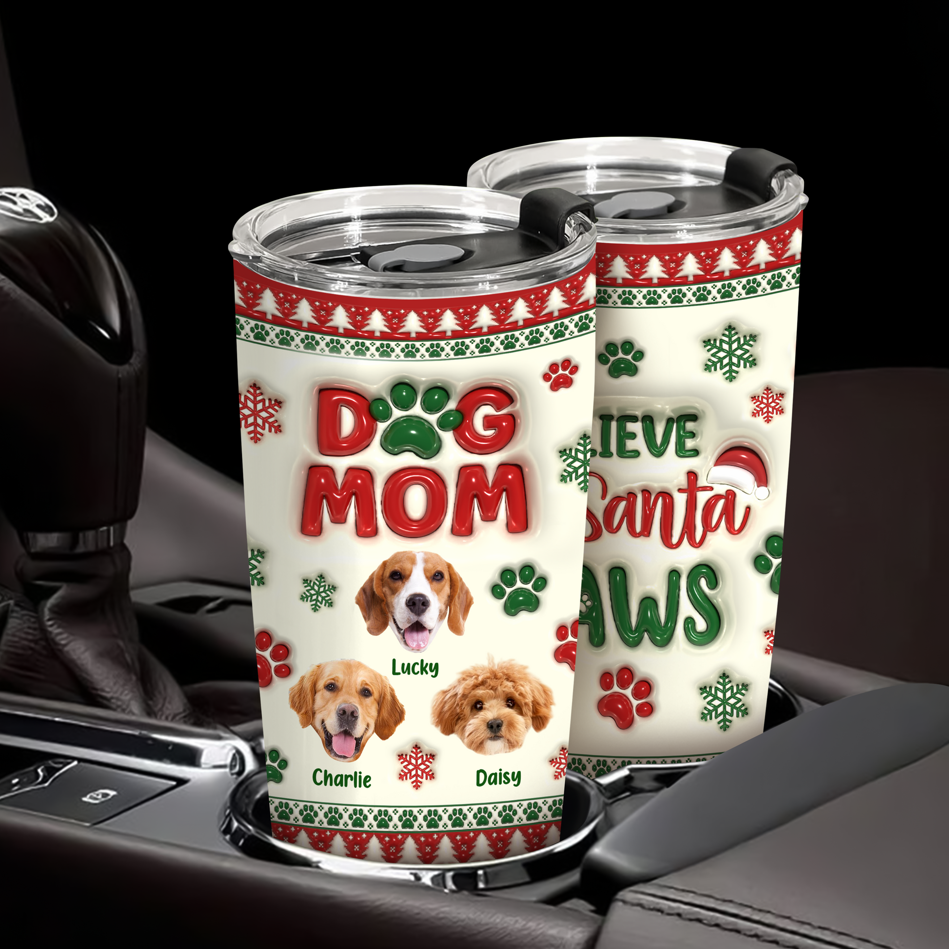 Believe In Santa Paw - Personalized Tumbler