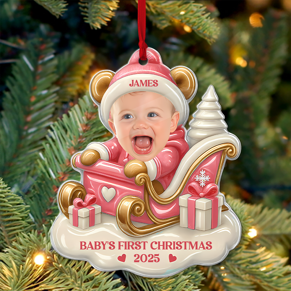 Baby's First Christmas - Personalized Custom Acrylic Ornament
