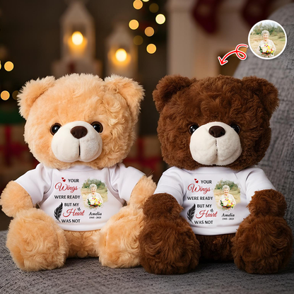 Hug This Bear And Feel My Love - Memorial Personalized Custom Teddy Bear Plush