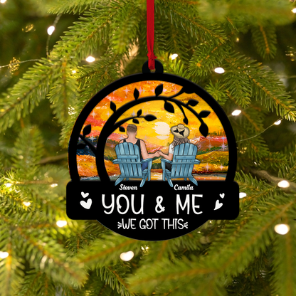 You and Me We Got This - Custom Shape Hologram Ornament