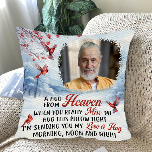 A Hug From Heaven Winter - Personalized Pillow